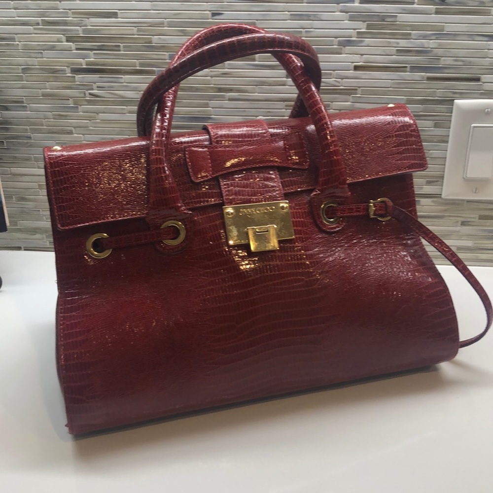 Jimmy Choo Embossed Leather Rosalie